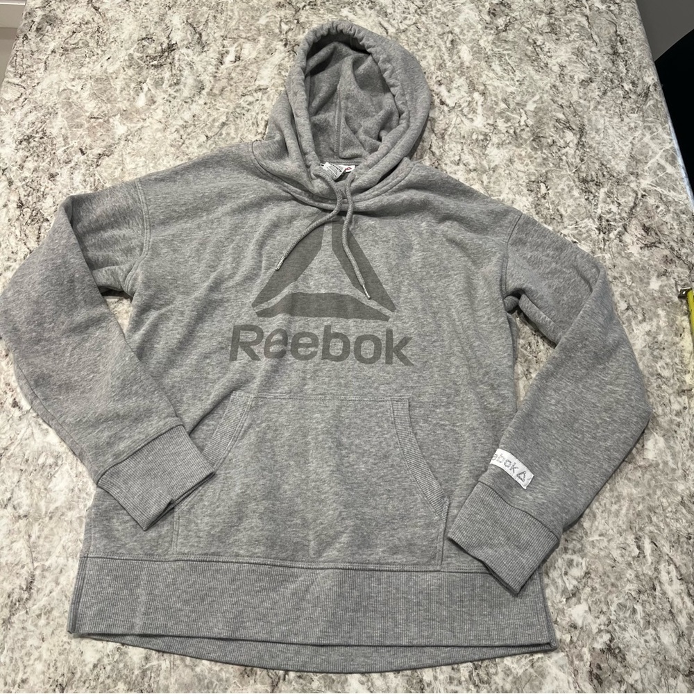 Reebok grey sweatshirt size XS hoodie athletic extra small